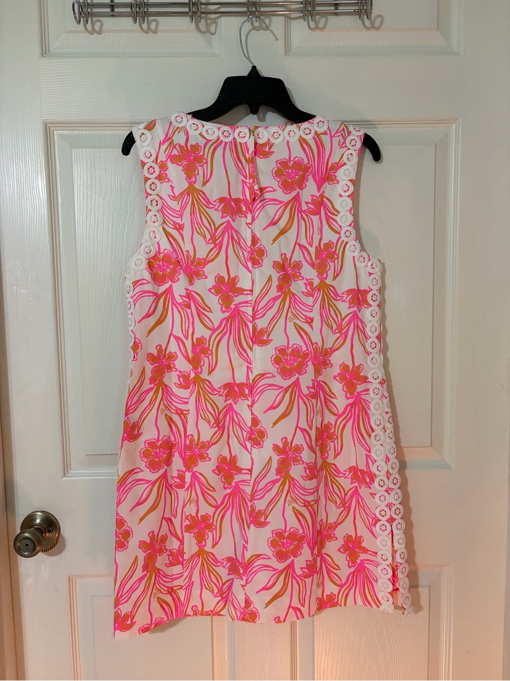 Lilly Pulitzer Pink and Orange Floral Sleeveless Shift Dress - Picture 5 of 7